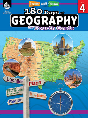 cover image of 180 Days of Geography for Fourth Grade